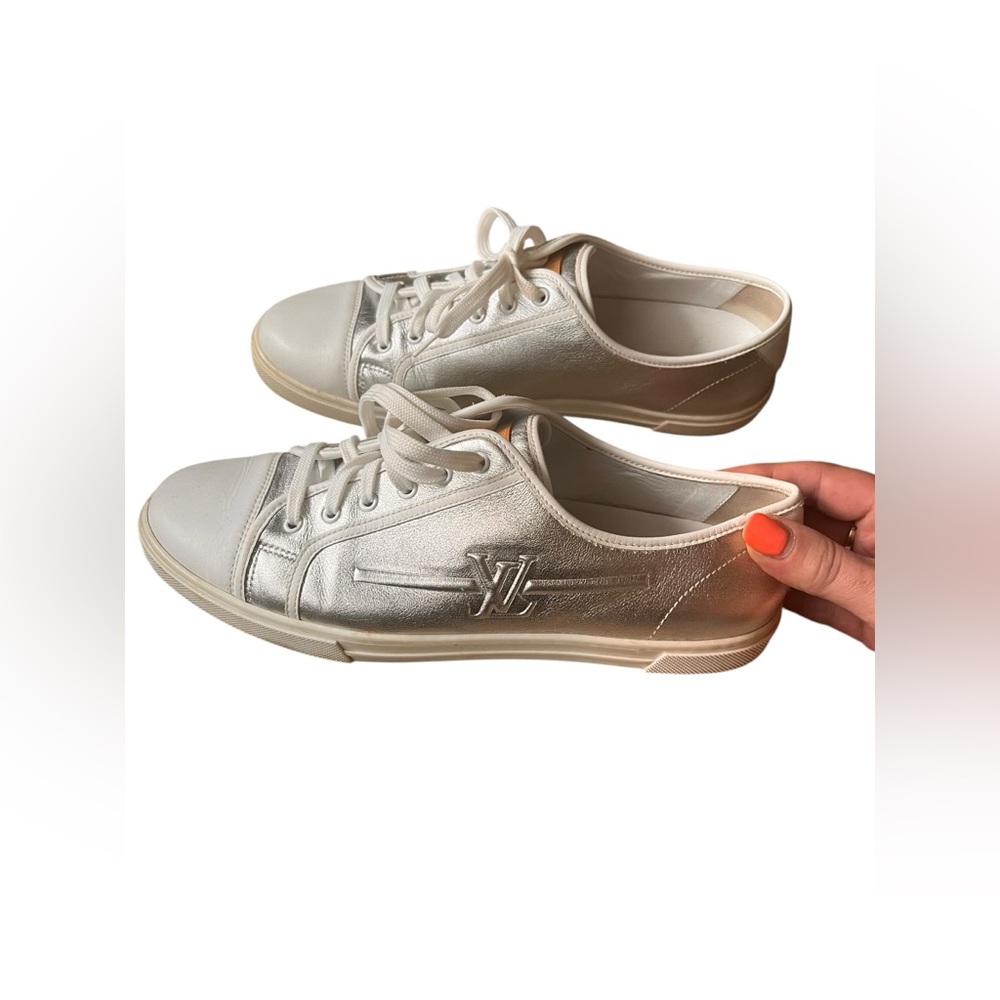 Louis Vuitton Women's Silver Sneakers